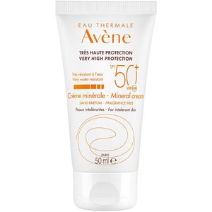 Avène Sun Protection Mineral Cream 50+ - Zonnebrand - 50 ml
