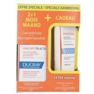 Ducray Anacaps Tri-activ Caps 90 + Gratis Anaphase shampoo 100ml