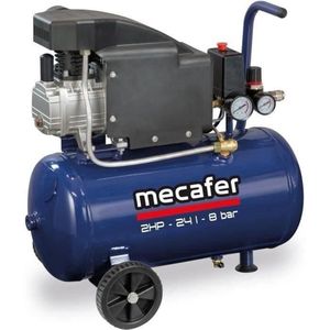 Mecafer - 425793 - Compressor - 24 Liter - 2 PK - Max 8 Bar