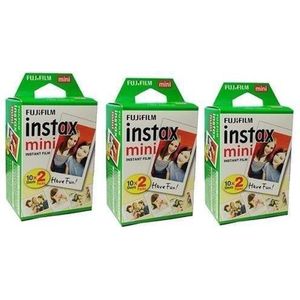 10/20/40/60/80/100 vellen Instax mini 11/9 films witte rand, 3 inch brede film voor instant camera - 10 vellen [60 vellen]