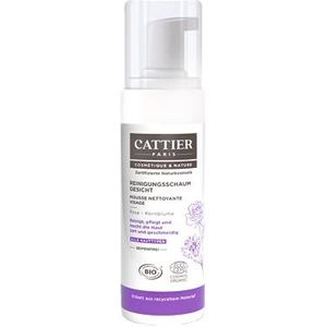 Cattier reinigingsschuim voor gezicht met biologisch rozenwater, natuurlijke cosmetica, 150 ml