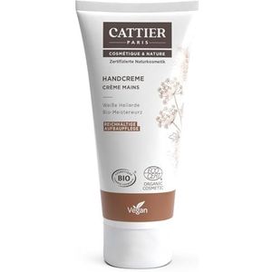 Cattier Handcrème Riche bouwverzorging met genezing witte aarde natuurlijke cosmetica 75 ml