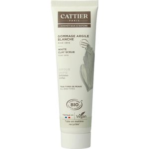 Cattier - Witte Klei Scrub - Gezichtsverzorging - 100ml - Natuurlijke Ingrediënten