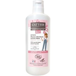 Cattier - Gynéa Girl – schuim Ultra Soft intiem toilet – vanaf 3 jaar tot de puberteit – 150 ml