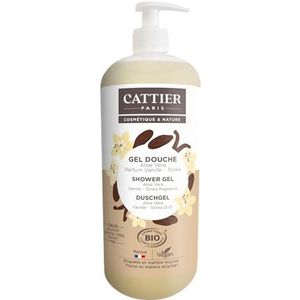 Cattier – douchegel zonder sulfaten, geur vanille – tonka, 1 l