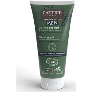 Cattier Men - Biologische scheergel voor heren, 150 ml