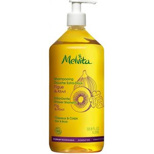 Melvita - Shampoo - Extra zachte douche shampoo vijgen en kiwi 1l