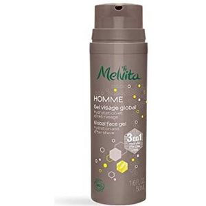 Melvita - Homme Global Face Gel - Gezichtscrème - Natuurlijke Ingrediënten