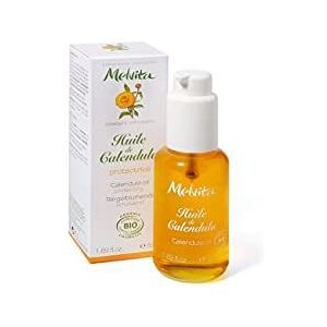 Melvita Biologische calendula-olie – beschermt de huid tegen irritaties en kalmeert – 100% natuurlijk – biologisch gecertificeerd – fles 50 ml