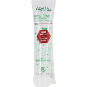 Melvita Organic Pure Breath Tandpasta Set van 2 x 75 ml