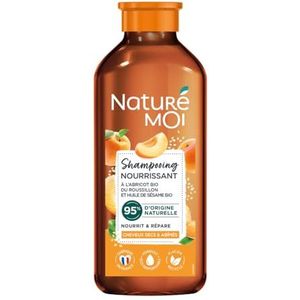 Naturé Moi - Voedende shampoo met biologische abrikozenolie en biologische sesamolie – voedt en herstelt beschadigd of droog haar – 250 ml – gemaakt in Frankrijk