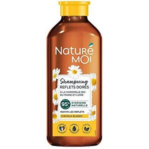Naturé Moi - Shampoo met gouden reflecties – verzorging voor blond haar – shampoo zonder sulfaat – stimuleert reflecties – biologische kamille – 95% natuurlijke oorsprong – 250 ml - Gemaakt in