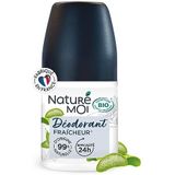 Naturé Moi - Deodorant Roll-on – werkzaamheid 24 uur – deodorant voor mannen met biologische aloë vera en magnesium – frisse geur – 99% natuurlijke oorsprong – 50 ml – gemaakt in Frankrijk