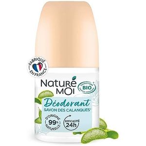 Naturé Moi - Deodorant Roll-on – werkzaamheid 24 uur – deodorant voor dames met biologische aloë vera en magnesium – geur zeep des calanques – 99% natuurlijke oorsprong – 50 ml – gemaakt in Frankrijk