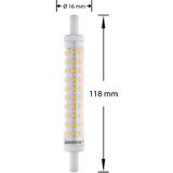Groenovatie LED Lamp R7S Fitting - 10W - 16 x 118 mm - 360º - Dimbaar - Warm Wit
