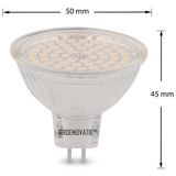 Groenovatie LED Spot - 3W - GU5.3 / MR16 Fitting - 45x50 mm - Dimbaar - Warm Wit