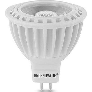 Groenovatie LED Spot GU5.3 / MR16 Fitting - 5W - COB - 53x50 mm - Dimbaar - Warm Wit