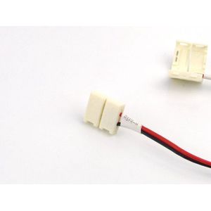 Groenovatie LED Strip Klik Connector - 2835 SMD - Waterdicht IP65 - Soldeervrij - Wit