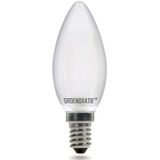 E14 LED Filament Kaarslamp 2W Warm Wit Dimbaar Mat