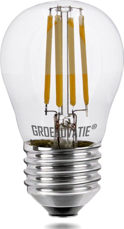 E27 LED Filament Kogellamp - 4W - Warm Wit - Dimbaar