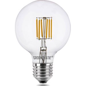 Groenovatie LED Filament Globelamp - 6W - E27 Fitting - 140x95 mm - Extra Warm Wit - Dimbaar