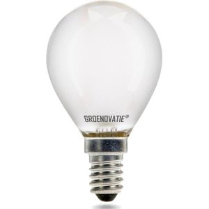 E14 LED Filament Kogellamp 4W Extra Warm Wit Dimbaar Mat