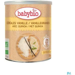 Babybio Biologische Vanillegranen met Quinoa – Babyvoeding - Babygranen vanaf 6 Maanden 220 Poeder