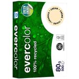 Clairefontaine Evercolor, gekleurd gerecycleerd papier, A4, 80 g, 500 vel, ivoor