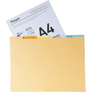 Subfolder Exacompta Multicolour A4 (60 Stuks)