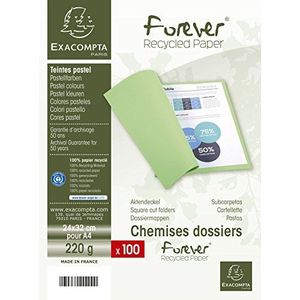 5 x Exacompta Aktendeckel Forever A4 220g VE=100 Stück rot