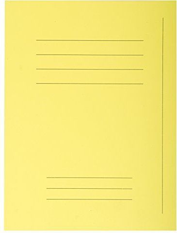 Aktendeckel Foldyne A4 mit Beschriftungsfeld 250g VE=50 St&#252;ck Kanariengelb