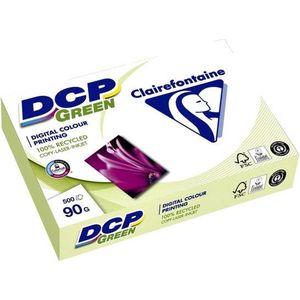Laserpapier Clairefontaine DCP Green A4 90gr wit - Doos 5x500vel