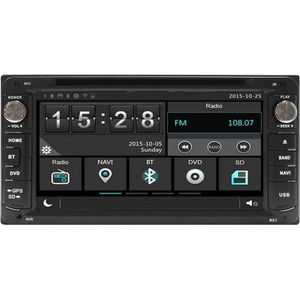 Car Audio Limburg - Navigatie-Multimedia Systeem - Zwart - Dubbel Din