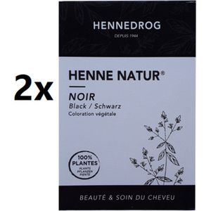 Henne Natur Black 100% Plantaardige Henna Haarverf Zonder PPD, PTD, Ammonia, Ammoniak, Peroxide, Waterstofperoxide etc. 90g