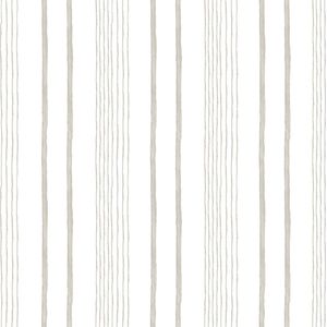 Dutch Wallcoverings - My Kingdom- Stripes wit/beige - vliesbehang - 10m x 53cm - M333-07