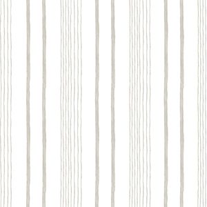 Dutch Wallcoverings - My Kingdom- Stripes wit/beige - vliesbehang - 10m x 53cm - M333-07