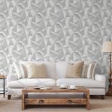 DUTCH WALLCOVERINGS Behang Onyx lichtgrijs