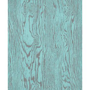 Muriva Ltd J65001 12 rollen net als het houtnerf behang, Aqua, Medium, Set van 12 stuks