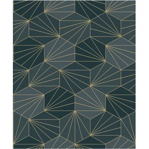 Galactik dessin groen/goud L949-01
