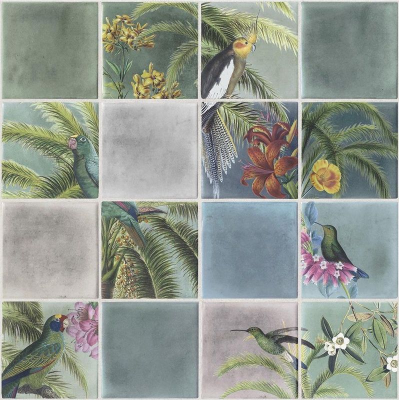 Dutch Wallcoverings - Escapade - Vliesbehang - Groen/Blauw - 10m x 53cm