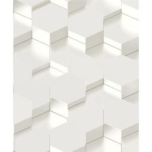 Galactik 3D zeshoek wit L970-00