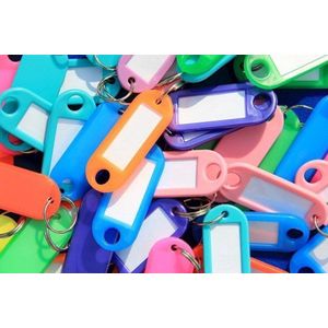Sleutellabels Sleutellabel kleurassorti - 200 stuks