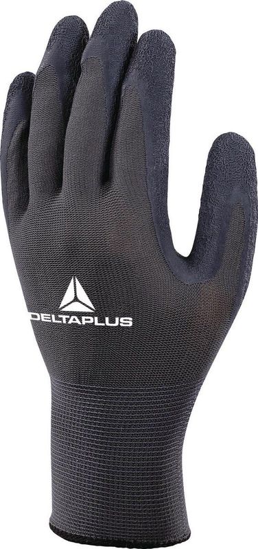 Delta Plus - VE630 - Klushandschoenen - Grijs/Zwart - Polyester met Latex Coating