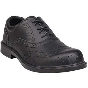 Deltaplus RICHMS1NO43 lage schoenen van leer - S1 Src, zwart, maat 43, zwart, 40 EU