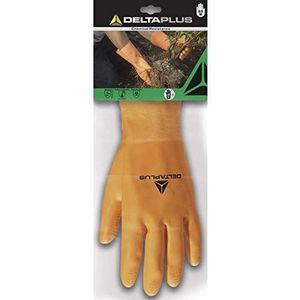 Deltaplus DPVE450OR10 latex handschoenen, robuust, 30 cm, maat 10/11, oranje