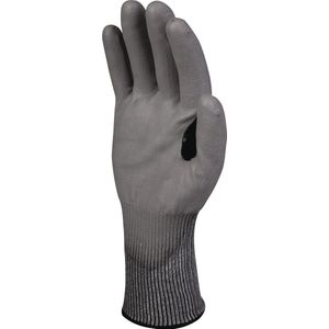 Deltaplus VECUT42GN10 Softnocut® fijn gebreide handschoen - PU-gecoate palm - verstevigend, grijs, maat 10