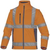 Delta Plus Hi-vis softshell jas stretch 2in1 Moonlight - Fluor oranje | Geel