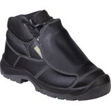 Delta Plus MIWAS3NO40 Hoge schoen middenvoetbeenbeen met lipje van gepigmenteerd buffalo-leer, zwart, maat 40, 10 stuks