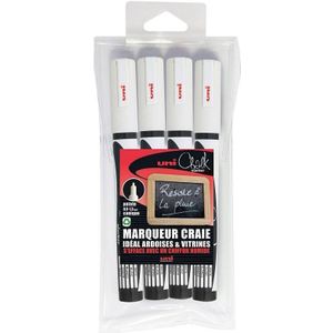 Uni Chalk marker set PWE5M/4 BL