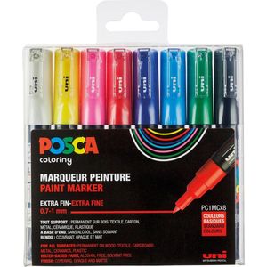 POSCA marker s�t PC-1M 8 ass. std. colors